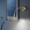 LED Indoor Bedside Reading Wall Light 2W 6000K Antique Brass H3143