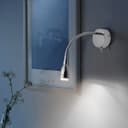  LED Indoor Bedside Reading Wall Light 2W 6000K Chrome H3145