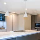 Ceramic Ceiling Pendant Light White Gypsum Lamp Shade