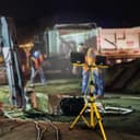 50w x 2 LED Twin Flood Light Tripod Stand Job Site Lighting 6500K IP65 TRI05