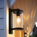 Outdoor Wall Light Black Lantern Clear Diffuser ZLC378 with LED 4w Warm