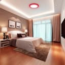 18w Round Recessed LED Ceiling Panel Light Dual Colour Cool White Red Ring 