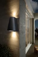 Cone Shape Up Down Outdoor Wall Light Stainless Steel Black Finish ZLC070B 