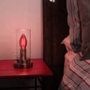 Ambient Vintage 4w LED Red Candle Light Bulb B22 Bayonet Clear Glass