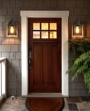 Glass Wall Lantern Outdoor Garden Wall Light Black Body Metal Luminaire ZLC082B
