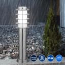Modern Outdoor Bollard Light Stainless Steel Opaque Diffuser ZLC316K