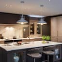 Metal Ceiling Pendant Shade Modern Grey