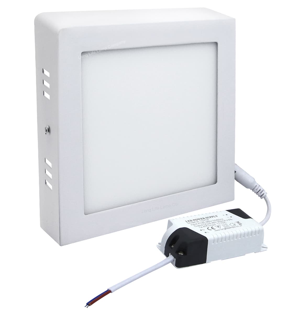 12w LED White Body Square Surface Mount Ceiling Panel Cool White 