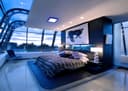 18w + 6w Square Recessed LED Ceiling Panel Light Dual Colour Cool White/Blue