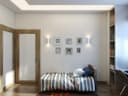 Modern White Ceramic Up & Down Contemporary Indoor Wall Light Lamp 