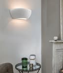 Modern Unique Style White Ceramic Indoor Contemporary Wall Light Lamp 