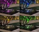 RGB LED Garden Spike Ground Light Colour Changing Automatic ZLC01BS