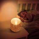 Modern Glass Table Lamp 3D Speckle Copper Finish CL001 