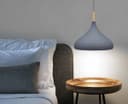 Grey Metal Dome Pendant Ceiling Light Vintage Orient Hanging Shade M0136
