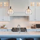 Modern Mini Globe Clear Glass Pendant Light M0185