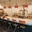 Modern Vintage Glass Copper Pendant Light M0201