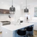 Modern Vintage Glass Grey Pendant Light M0202