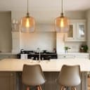 Modern Vintage Glass Gold Pendant Light M0203