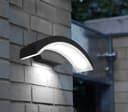 Modern Curved 7W LED Outdoor Wall Light Cool White ZLC339CW