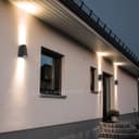 Double Outdoor Wall Light Black ZLC330