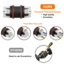 Waterproof IP68 16A Quick Connector 3 Terminal 2P L E N QCS3