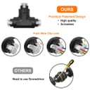 Waterproof IP68 Tee Quick Connector 3P Terminal QCT1