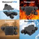 3 Way Waterproof IP68 Junction Box Push Clip WB3W