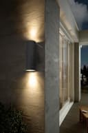 2 x Outdoor Black Double Wall Light ZLC019B