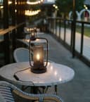 Vintage Industrial Wick Lantern Table Lamp M0233