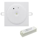 3w Recessed LED Emergency Ceiling Light Square Ultraslim Panel Maintained or Non-Maintained 180 Minutes EML04