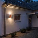 Outdoor Double Wall Light Dusk Till Dawn Sensor Copper IP65 ZLC341CDTD