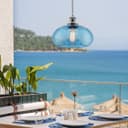 Modern Vintage Blue Glass Dome Ceiling Pendant Lamp M0237