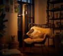 2w Vintage LED G125 Bulb E27 Spiral Filament Smoke Grey