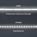 Cool White LED Tape Strip Light Continuous COB Illumination 5 Metres 12V