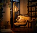 4w Industrial Vintage LED Globe E27 Amber Smoked Glass G250