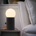 Modern Opaque Globe Opal Sphere Glass Table Lamp H3014