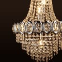 Ceiling Chandelier 6 Lamp Crystal Chrome Pendant Light H3034