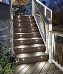 IP68 Outdoor LED Decking Lights 30mm Round Cool White 6500k 10 Kit DEC10CW