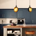 Industrial Vintage Brass Half Scone Pendant Light H3017