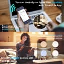 2 Pack Wifi 5W GU10 LED Smart Light Bulb Warm White to Cool White Alexa Google Controlled by Smartphone 