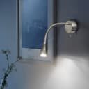 LED Bedside Reading Wall Light Switched Flexible Arm Headboard Light H3035 Cool White 