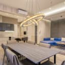 LED Modern Round Ceiling Chandelier Double Ring Warm White H3042