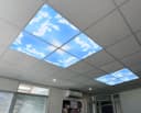 Dimmable 40w Sky With Sun LED Recessed Ceiling Panel 600 X 600 Cloud Scene With Dimmable Transformer