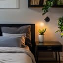 3W LED Adjustable Black Wall Mounted Bedside Light Switched Warm White BW05