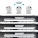 LED Magnetic USB Rechargeable Under Cabinet Night Lights With Touch Sensor Cool White RNL03