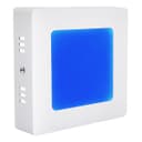 BLUE 6w LED Ceiling Panel Square Surface Mount Spotlight Blue