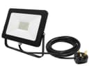 30W LED Ground Mount Flood Light Cool White 4 meter wire UK plug with Spike 450mm Long Stake