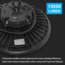 LED Ceiling High Bay Light 150w 6500k IP65 Ultra Bright for Industrial Warehouse Workshops 150WUFO7