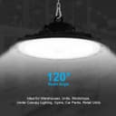 LED Ceiling High Bay Light 150w 6500k IP65 Ultra Bright for Industrial Warehouse Workshops 150WUFO7