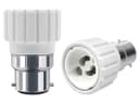 B22 to GU10 Lamp Light Bulb Base Socket Converter Adaptor 